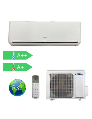 FISHER Summer FSAI-SU-95FE3 (kültéri + beltéri egység) Oldalfali split klíma 2,6 kW, Hősz., Inverter, R32, WIFI