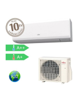 Fujitsu Eco ASYG12KPCA / AOYG12KPCA (kültéri + beltéri egység) Oldalfali split klíma 3.4 kW Hősz. Inver. R32