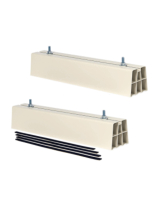 Klímatartó konzol padló, lapostető, 45 x 8 cm, párban